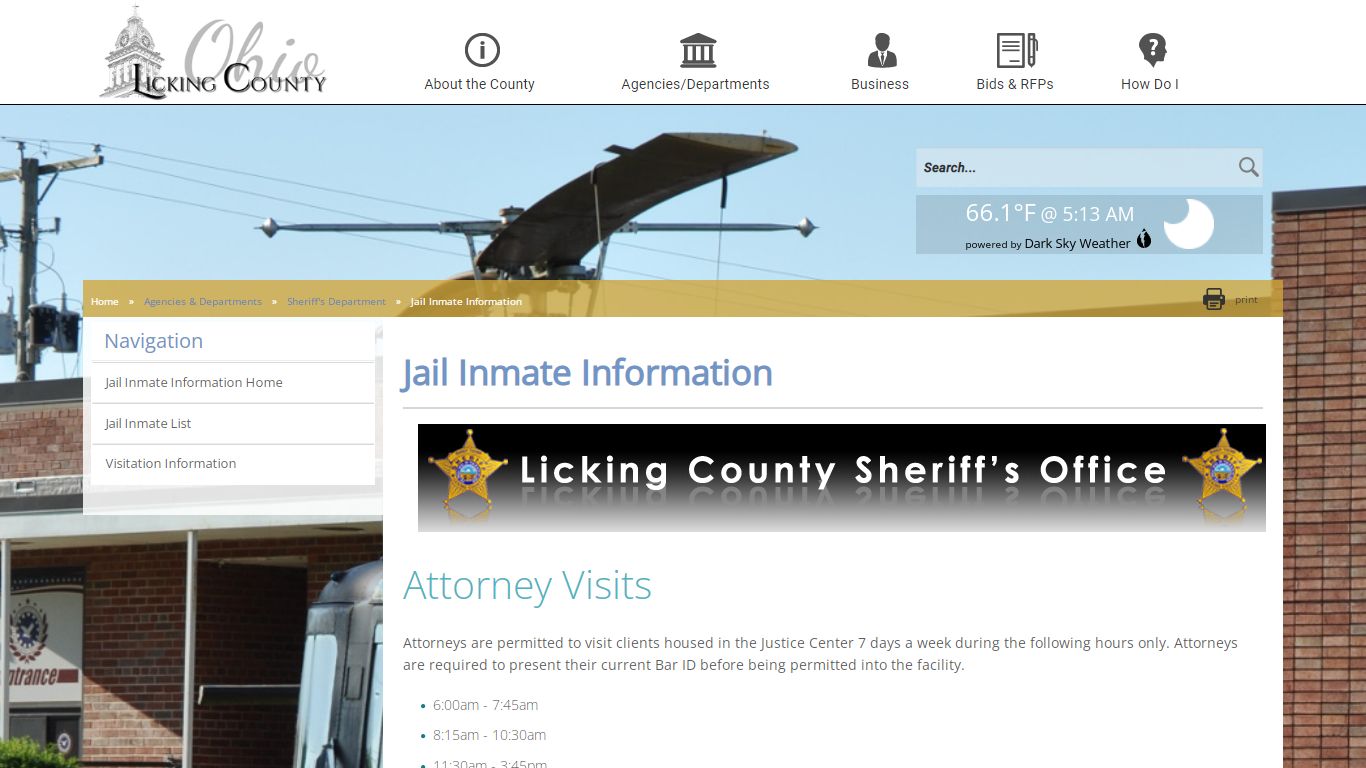 Licking County - Jail Inmate Information